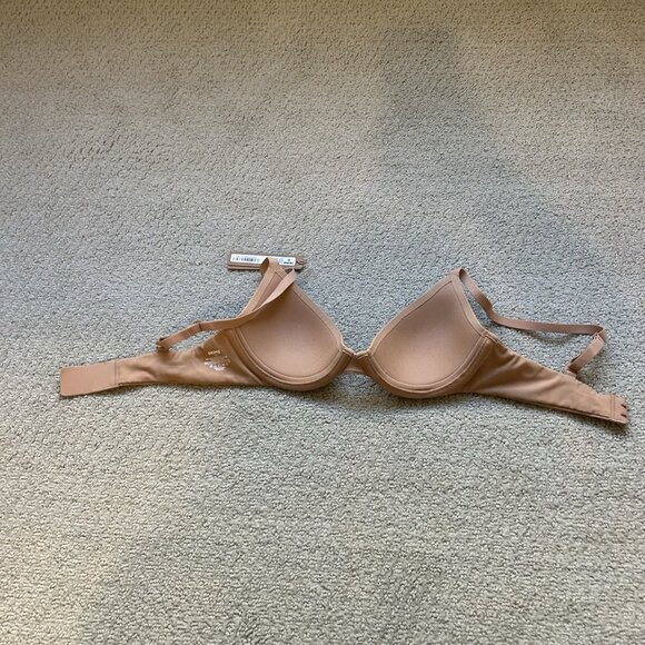 SKIMS Women’s Fits Everybody Scoop Plunge Bra in Ochre Beige Size 32B - Picture 7 of 9